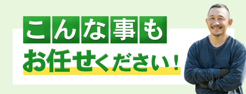 こんなこともお任せください!